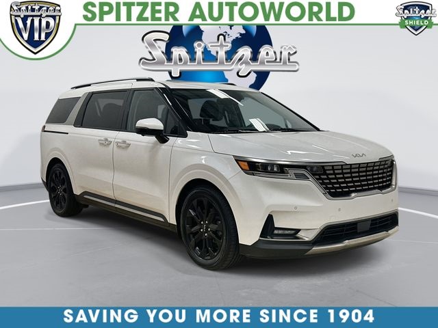 Snow White Pearl 2024 Kia Carnival Minivan Front-Wheel Drive 8-Speed Automatic