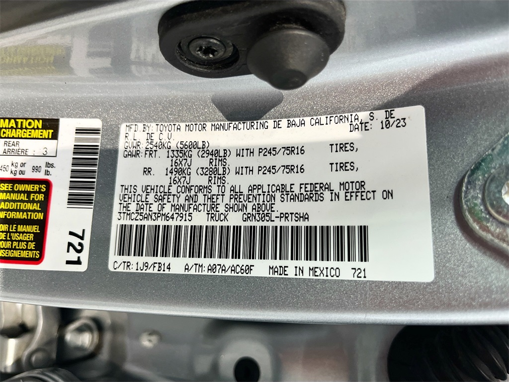 2023 Toyota Tacoma SR Silver at Emmons Autoplex