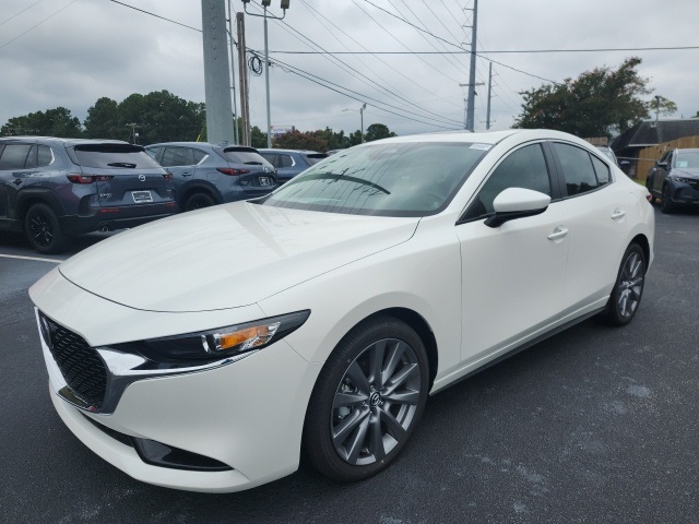 2025 Mazda Mazda3 2.5 S Preferred Package White at Stokes Mazda