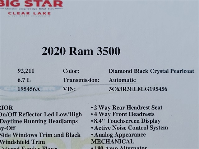 2020 Ram 3500 Laramie Black at Autostrade