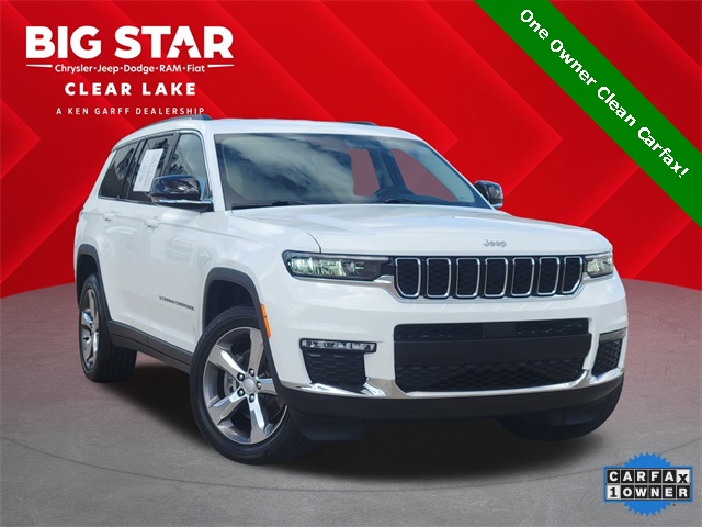 2022 Jeep Grand Cherokee L Limited White at Mac Haik CDJR North Houston