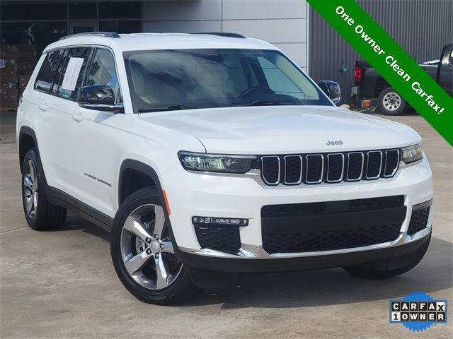 2022 Jeep Grand Cherokee L Limited White at Mac Haik CDJR North Houston