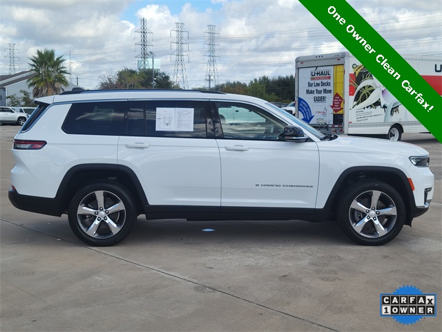 2022 Jeep Grand Cherokee L Limited White at Mac Haik CDJR North Houston