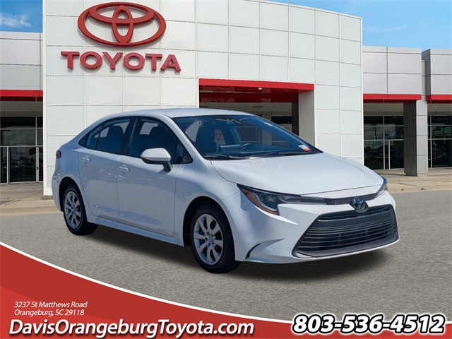 2025 Toyota Corolla LE White at Davis Toyota of Orangeburg