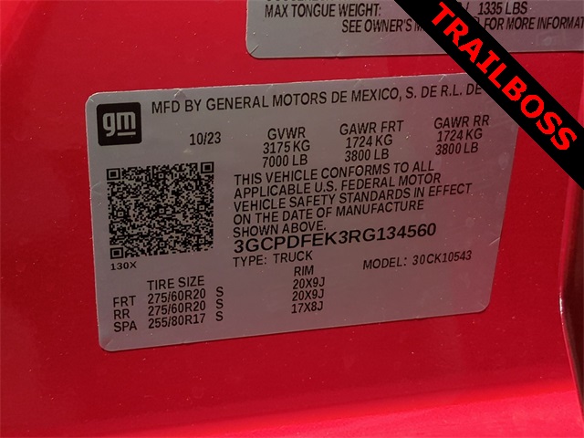 2024 Chevrolet Silverado 1500 LT Trail Boss for sale at PATRIOT CHEVROLET OF LIMERICK