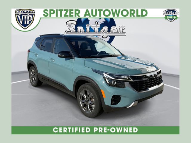 Pluton Blue/Black Roof 2024 Kia Seltos SUV / Crossover All-Wheel Drive Continuously Variable Transmission