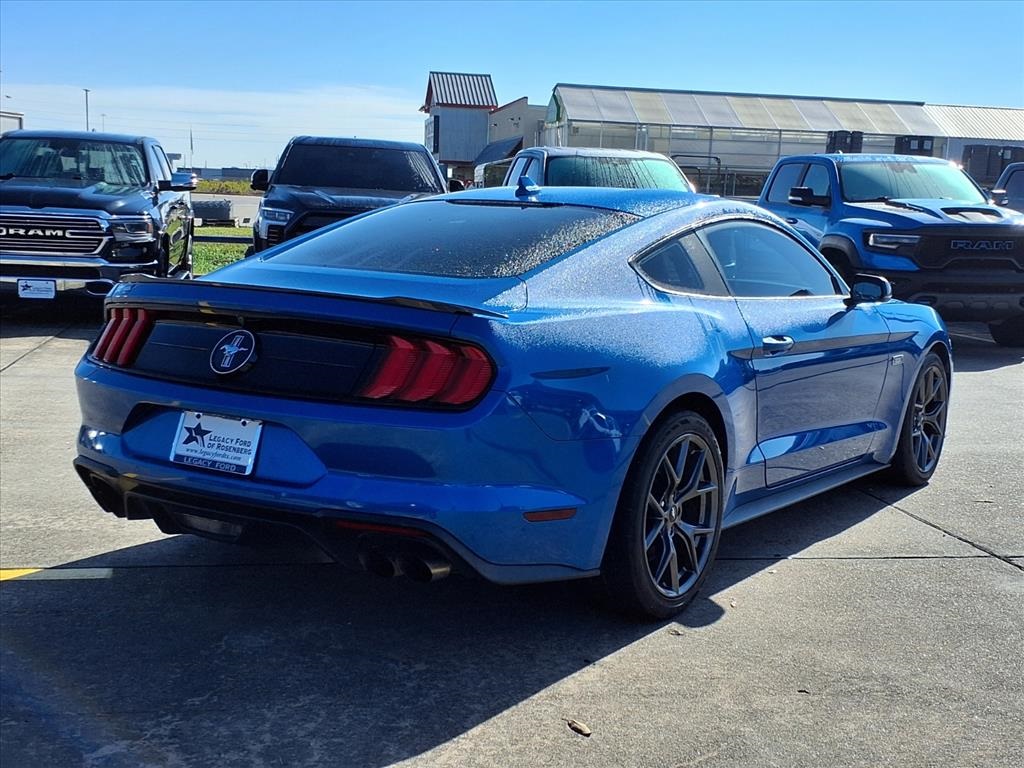 2020 Ford Mustang EcoBoost Premium Blue at Bravo Nissan