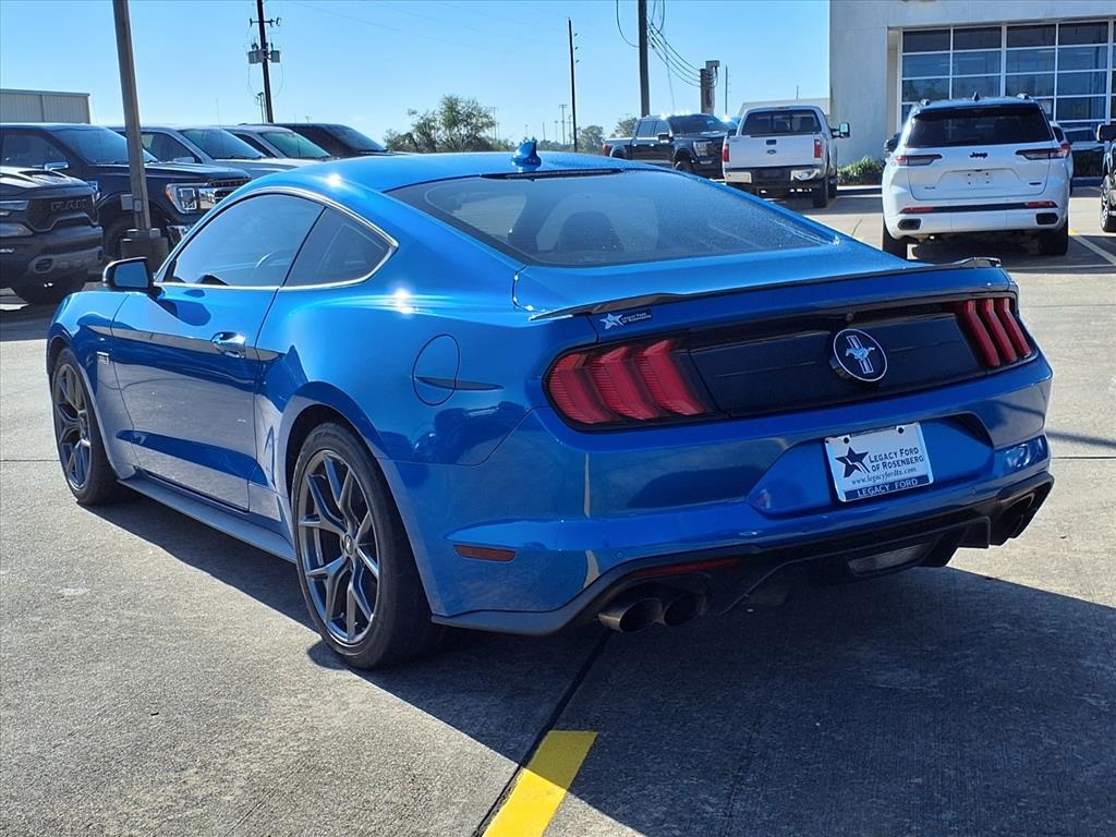 2020 Ford Mustang EcoBoost Premium Blue at Bravo Nissan