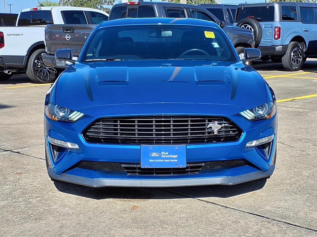 2020 Ford Mustang EcoBoost Premium Blue at Bravo Nissan
