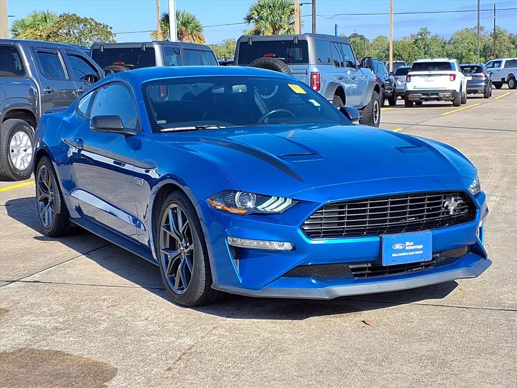 2020 Ford Mustang EcoBoost Premium Blue at Bravo Nissan