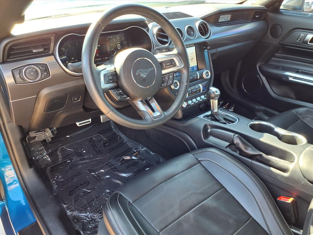 2020 Ford Mustang EcoBoost Premium Blue at Bravo Nissan