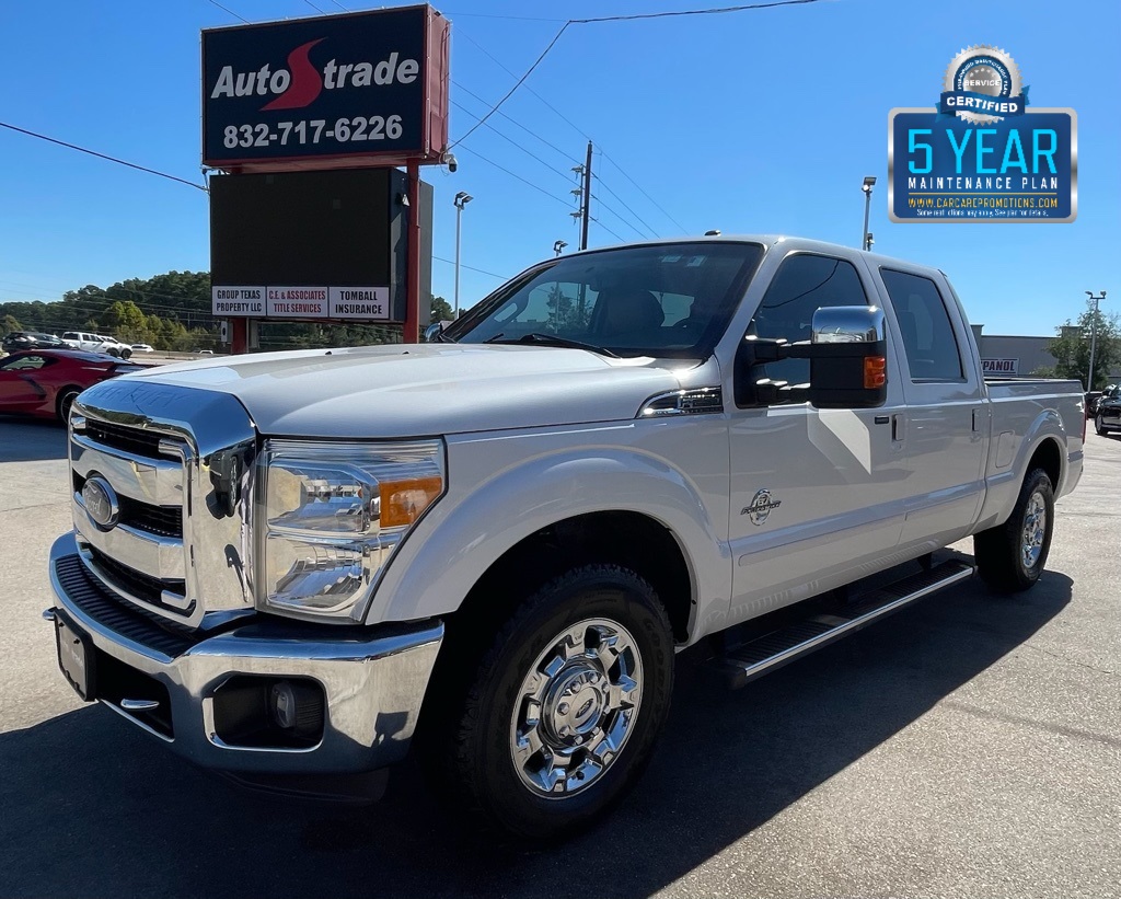 2016 Ford F-250SD Lariat White at Wharton Ford
