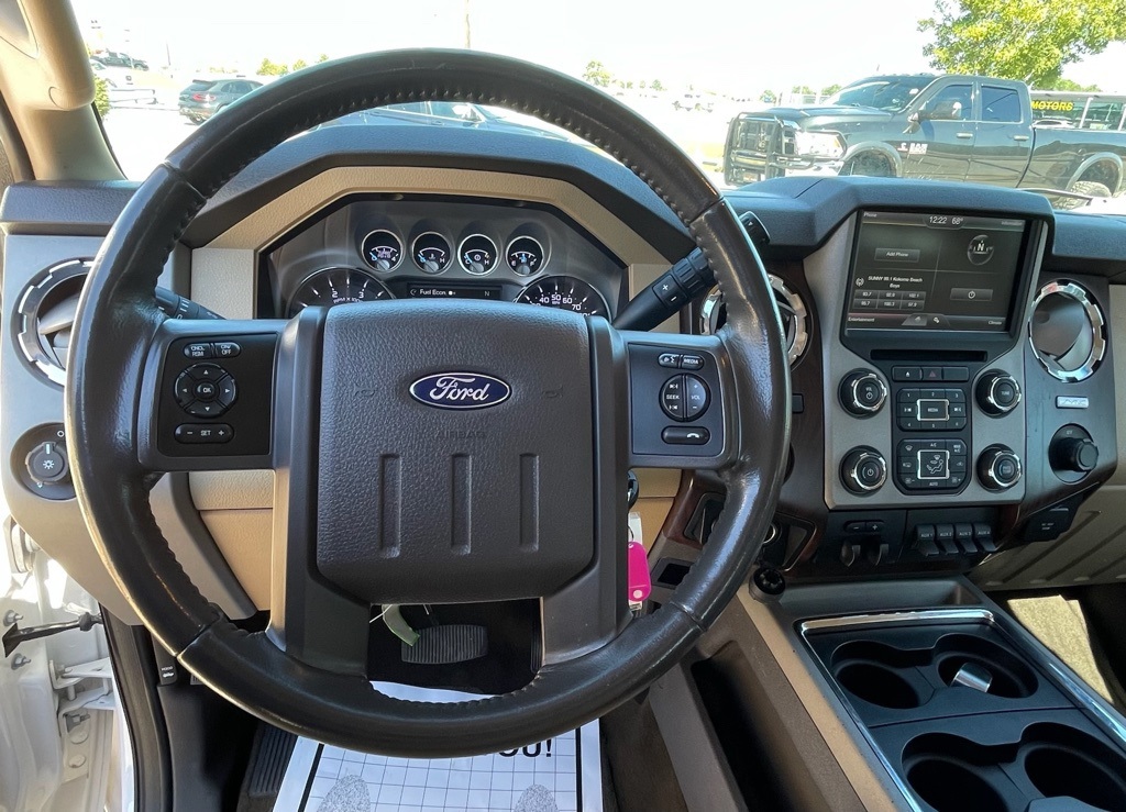 2016 Ford F-250SD Lariat White at Wharton Ford