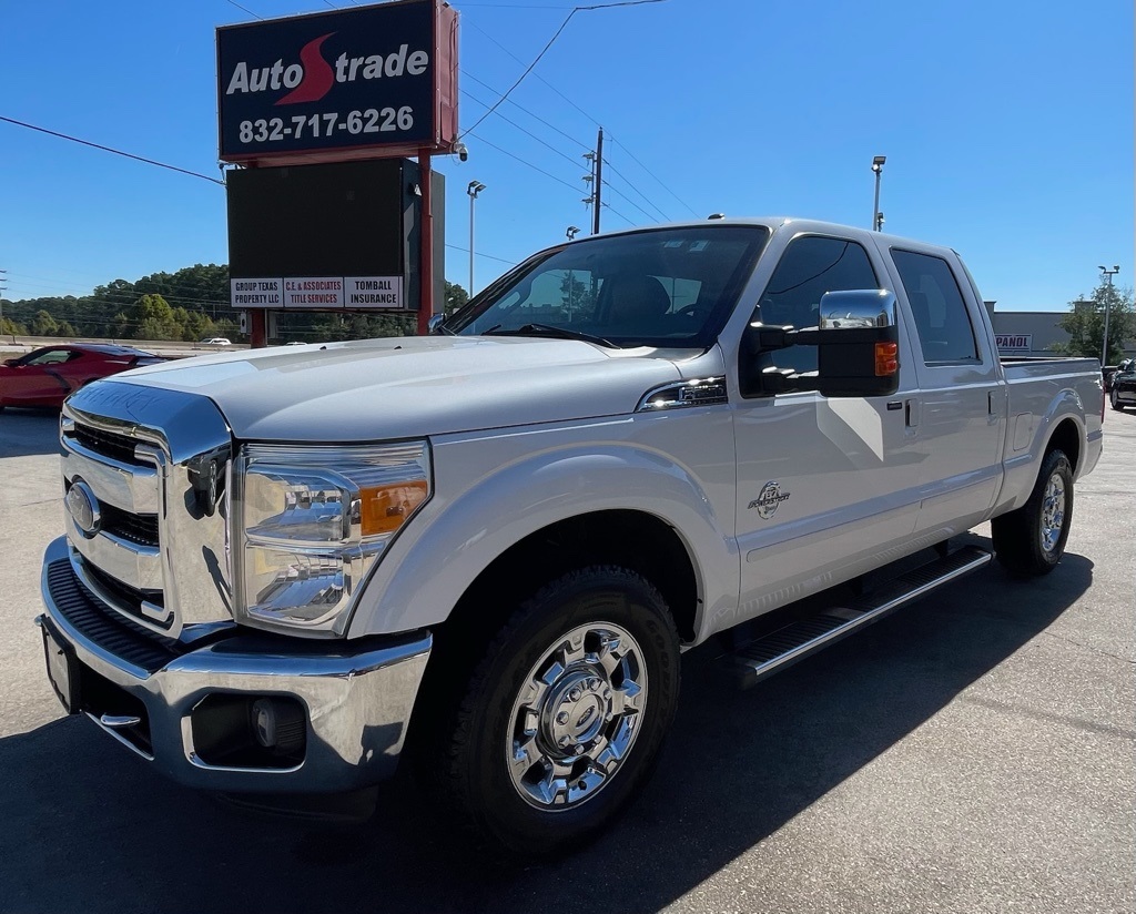 2016 Ford F-250SD Lariat White at Wharton Ford