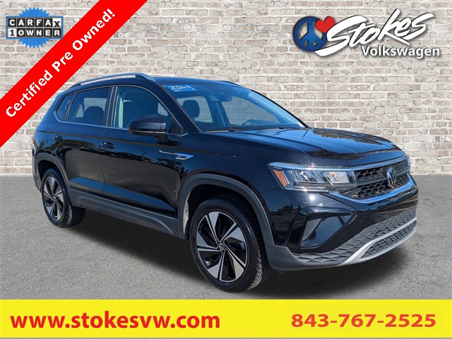 2024 Volkswagen Taos 1.5T SE Black at Stokes Volkswagen