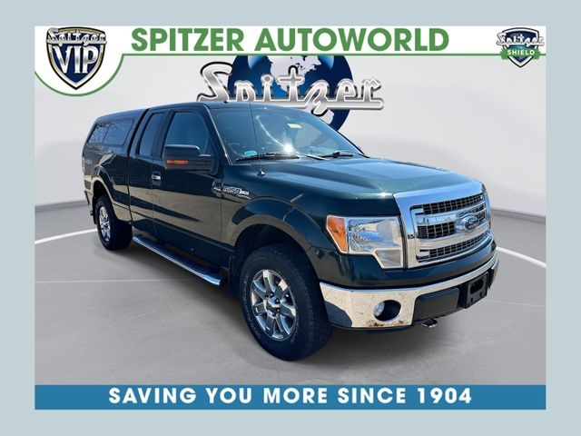 Green 2013 Ford F-150 XLT SuperCab 4WD Pickup Truck Four-Wheel Drive 6-Speed Automatic