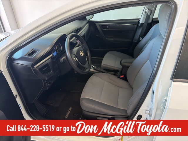 2016 Toyota Corolla L White at Durrett Motor Company
