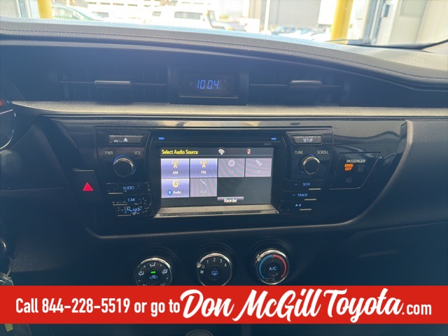 2016 Toyota Corolla L White at Durrett Motor Company