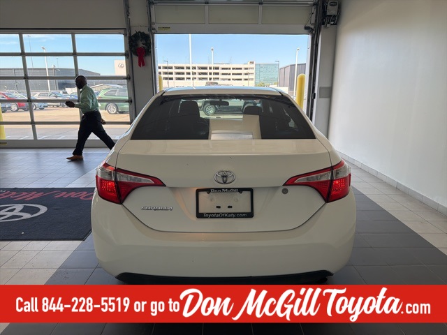 2016 Toyota Corolla L White at Durrett Motor Company
