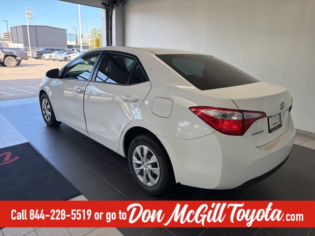 2016 Toyota Corolla L White at Durrett Motor Company