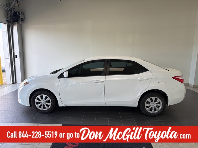2016 Toyota Corolla L White at Durrett Motor Company