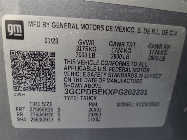 2023 – Chevrolet – Silverado 1500