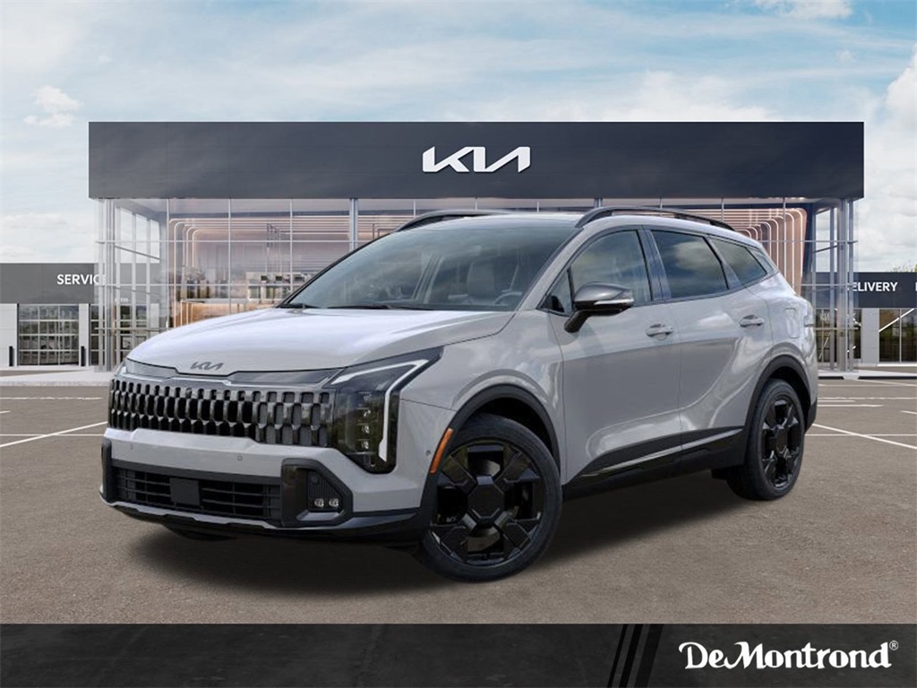 2026 Kia Sportage Plug-In Hybrid X-Line Prestige Gray at DeMontrond Automotive Group