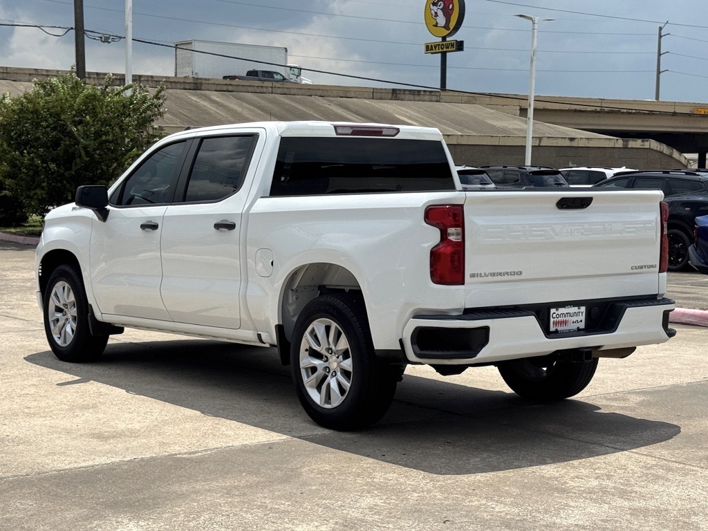 2022 Chevrolet Silverado 1500 Custom White at Wharton Chevrolet GMC