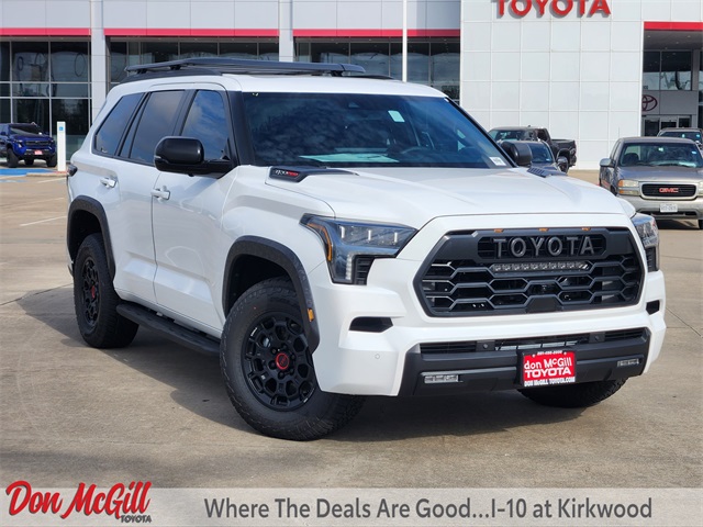 2026 Toyota Sequoia TRD Pro White at Classic Toyota Galveston