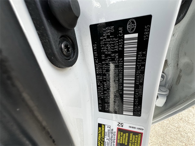 2024 Toyota Camry SE White at Tom Peacock Cadillac