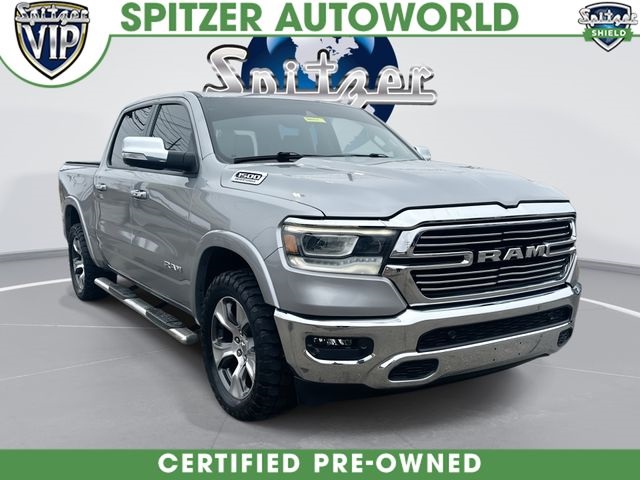 Billet Silver Metallic Clearcoat 2022 RAM 1500 Laramie Crew Cab 4WD Pickup Truck Four-Wheel Drive 8-Speed Automatic