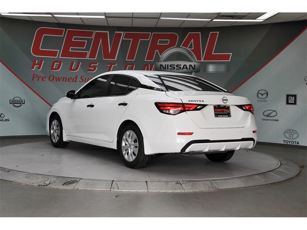 2025 Nissan Sentra S White at Central Houston Nissan