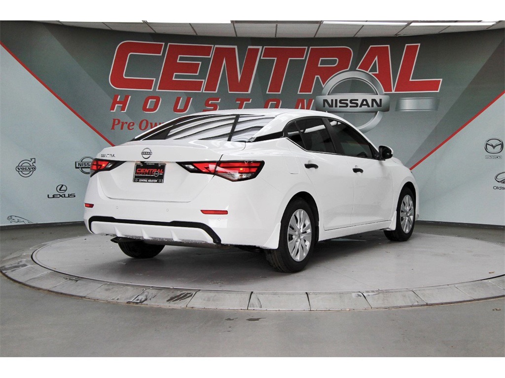 2025 Nissan Sentra S White at Central Houston Nissan