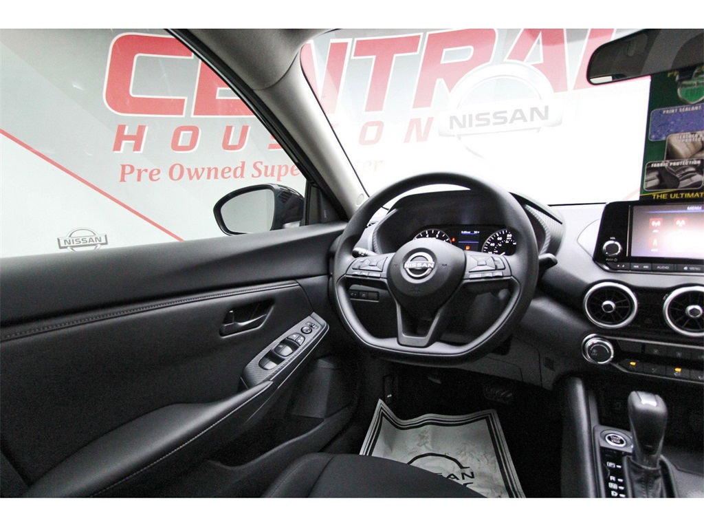 2025 Nissan Sentra S White at Central Houston Nissan