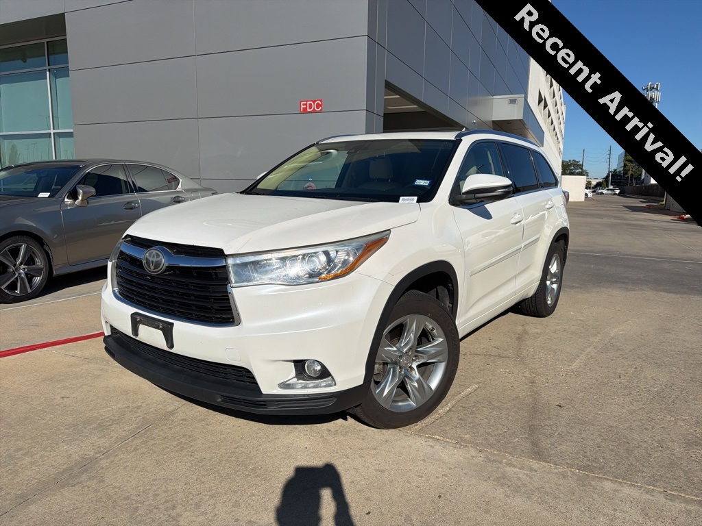 2014 Toyota Highlander Limited White at Emmons Autoplex