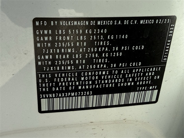 2023 Volkswagen Tiguan 2.0T SE White at Autostrade