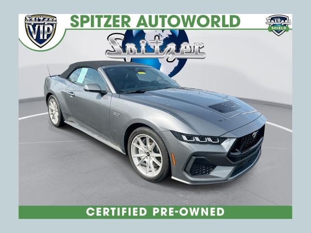 Gray Metallic 2025 Ford Mustang GT Premium Convertible RWD Convertible Rear-Wheel Drive 6-Speed Manual