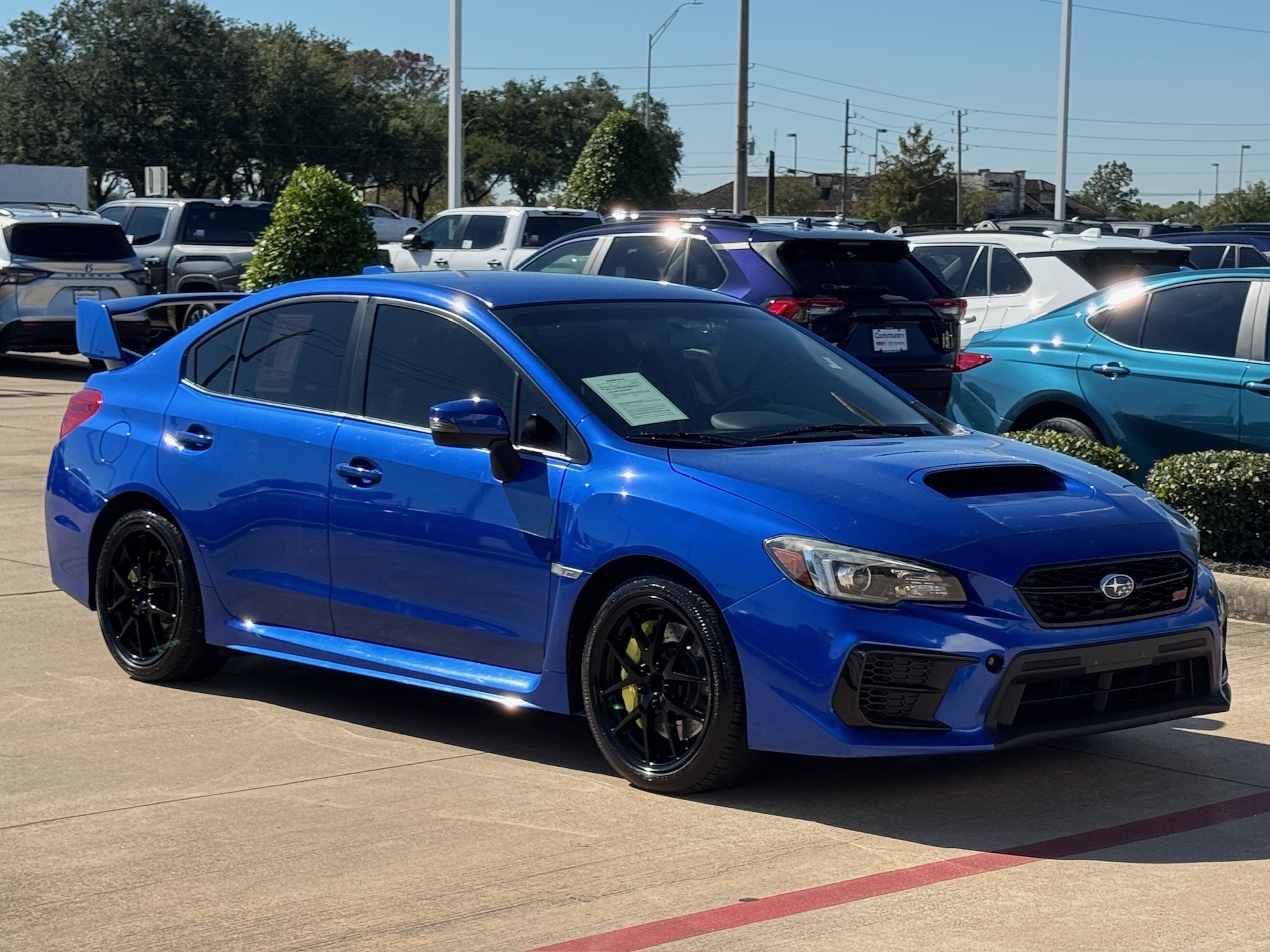 2020 Subaru WRX STi Blue at Emmons Autoplex