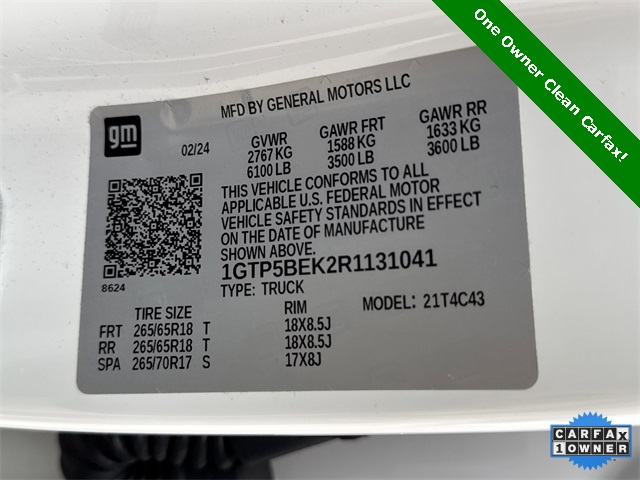 2024 GMC Canyon Elevation White at Big Star Buick GMC