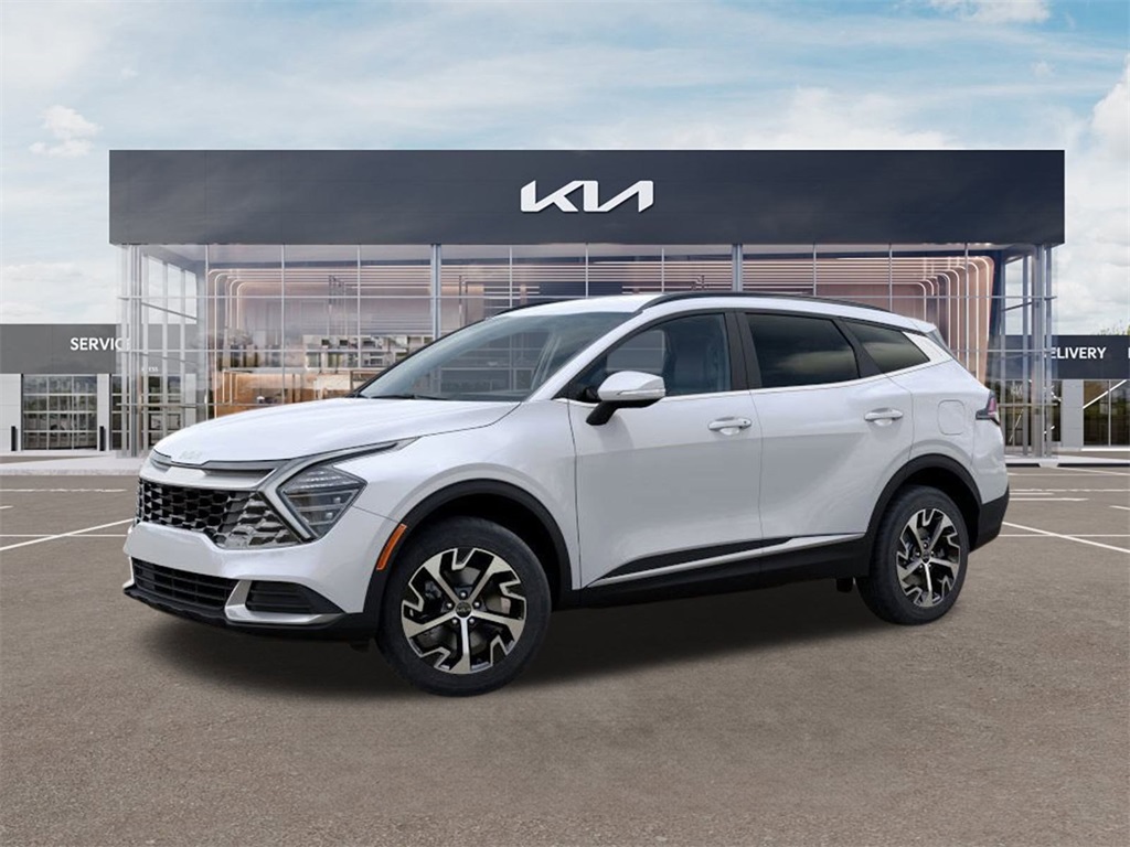 2025 Kia Sportage Hybrid EX White at Shottenkirk Kia Fort Bend