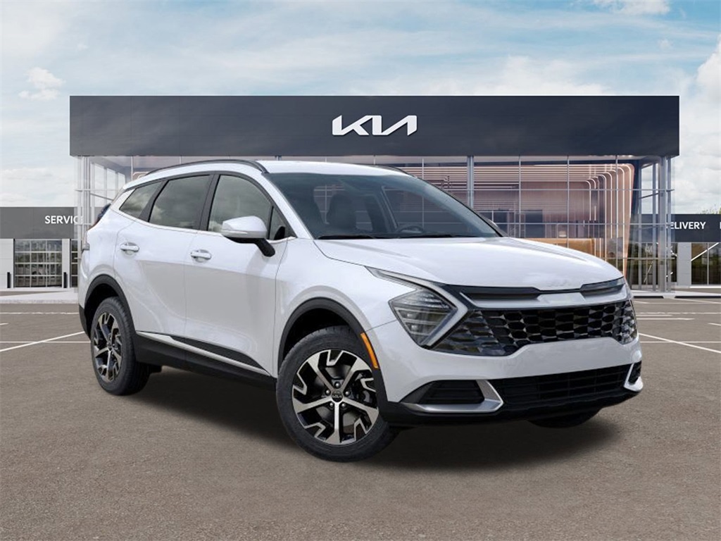 2025 Kia Sportage Hybrid EX White at Shottenkirk Kia Fort Bend