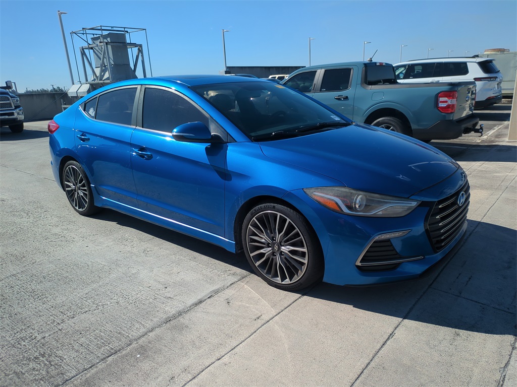 Used 2018 Hyundai Elantra Sport with VIN KMHD04LB1JU571878 for sale in Tamarac, FL
