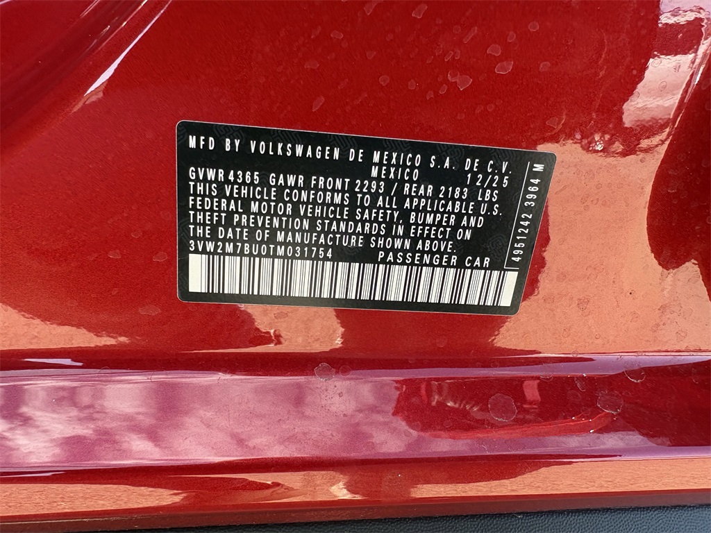 2026 Volkswagen Jetta GLI 2.0T Autobahn Red at DeMontrond Automotive Group