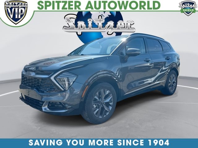Gravity Gray 2025 Kia Sportage Hybrid SX-Prestige AWD SUV / Crossover All-Wheel Drive 6-Speed Automatic