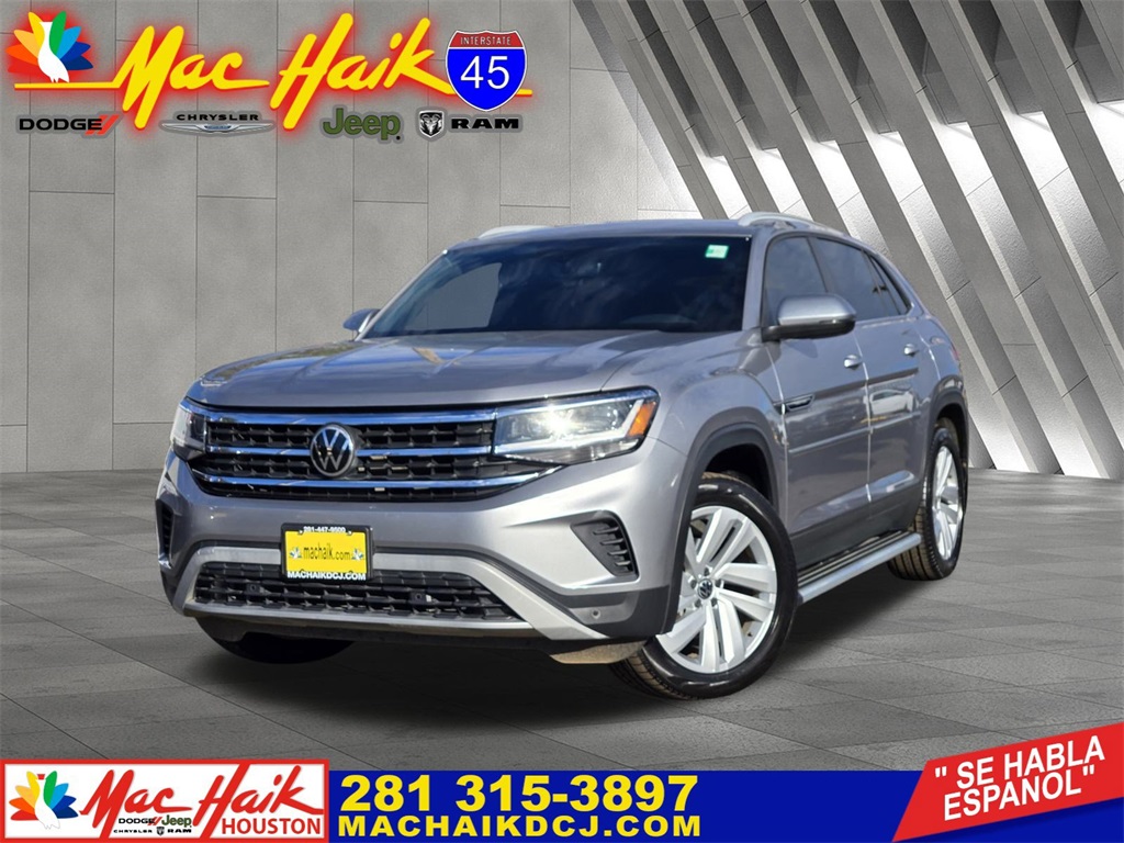 2021 Volkswagen Atlas Cross Sport 3.6L V6 SE w/Technology Silver at DeMontrond Auto Country