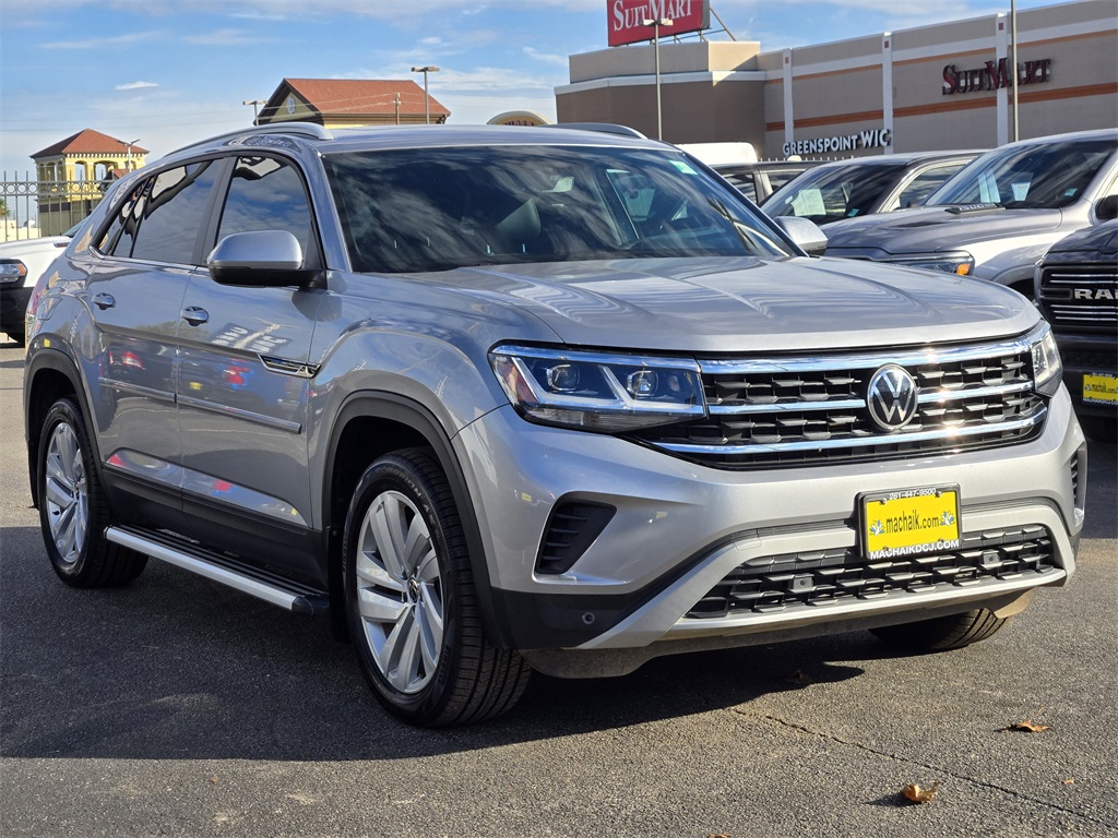 2021 Volkswagen Atlas Cross Sport 3.6L V6 SE w/Technology Silver at DeMontrond Auto Country