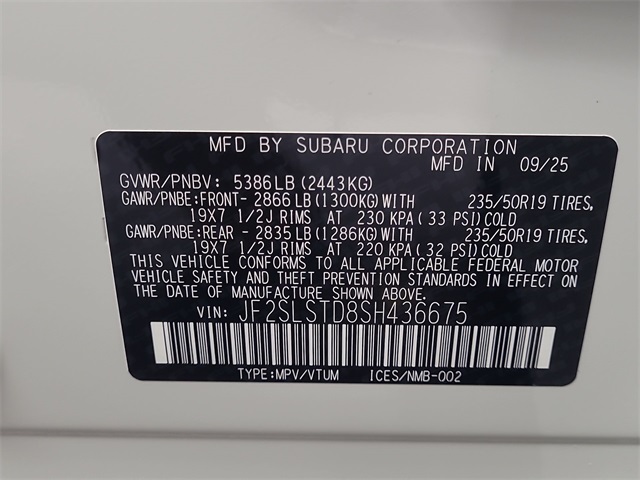 2025 – Subaru – Forester Hybrid