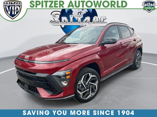 Ultimate Red Metallic 2025 Hyundai Kona N Line AWD SUV / Crossover All-Wheel Drive 8-Speed Automatic