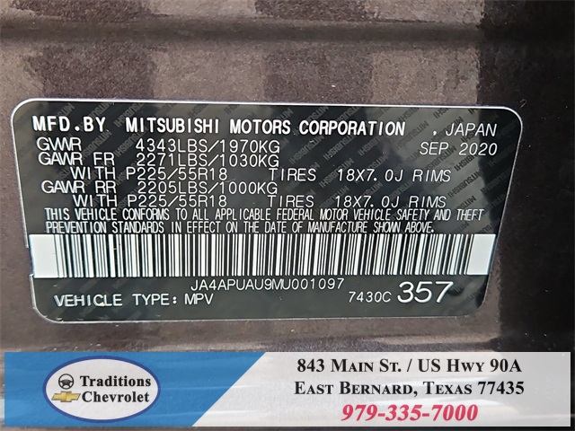 2021 Mitsubishi Outlander Sport 2.0 ES Brown at North Houston Mitsubishi