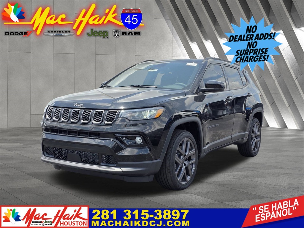 2025 Jeep Compass Limited Black at Mac Haik CDJR North Houston